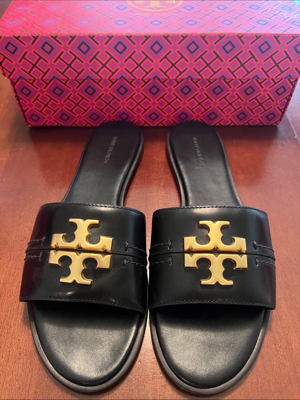 Tory Burch Everly Slide Black sandals